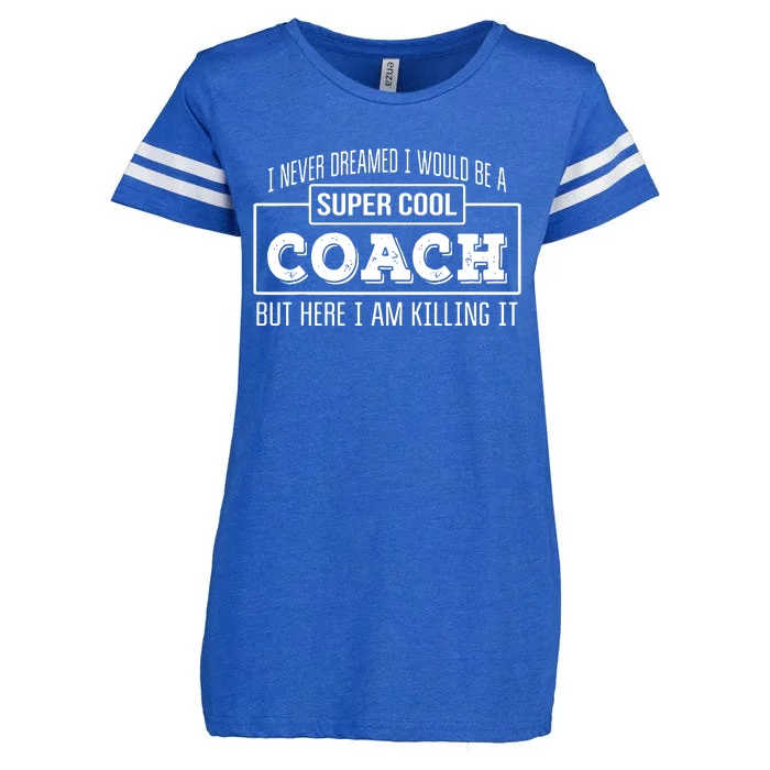 Funny Coach Funny Thank You Gift Enza Ladies Jersey Football T-Shirt