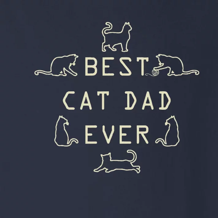 Feline Cat Father Kitty Dad Fathers Day Meow Toddler Long Sleeve Shirt