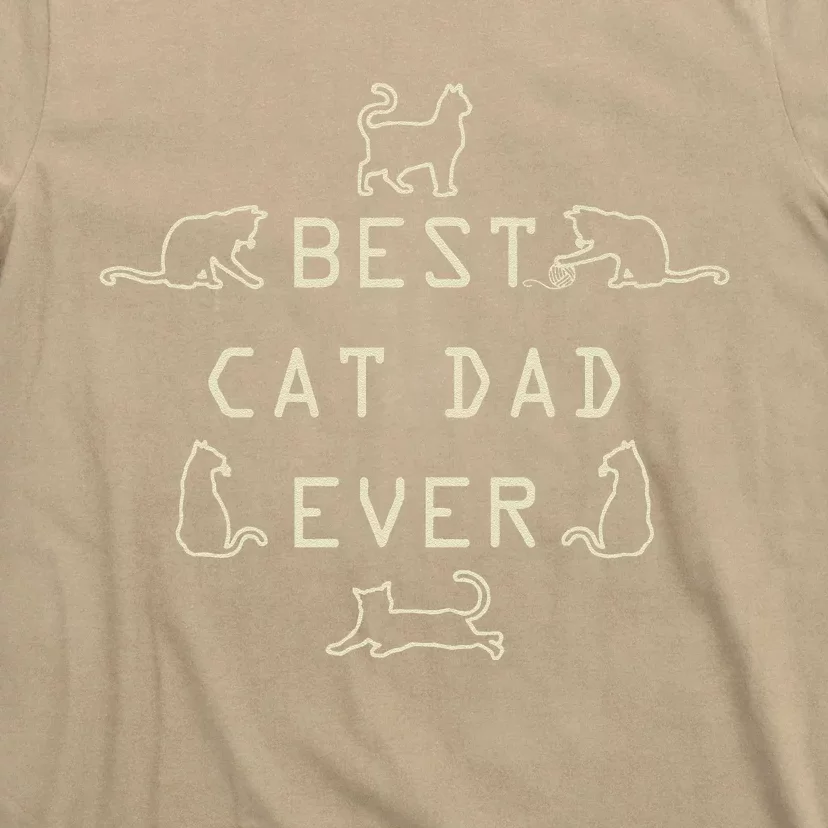 Feline Cat Father Kitty Dad Fathers Day Meow T-Shirt