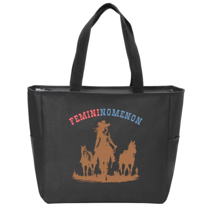 Femininomenon Cowgirls For Kamala Harris Future Madam President Zip Tote Bag