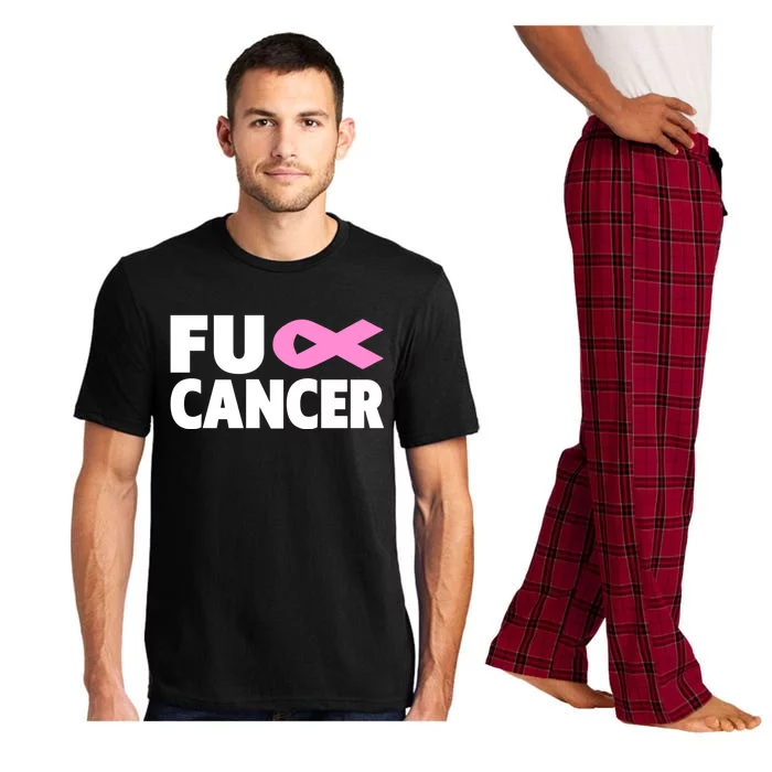 Fu Cancer Fu Cancer Fuck Breast Cancer Awareness Gift Pajama Set