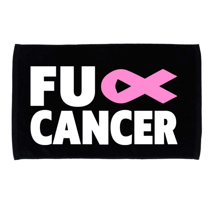 Fu Cancer Fu Cancer Fuck Breast Cancer Awareness Gift Microfiber Hand Towel