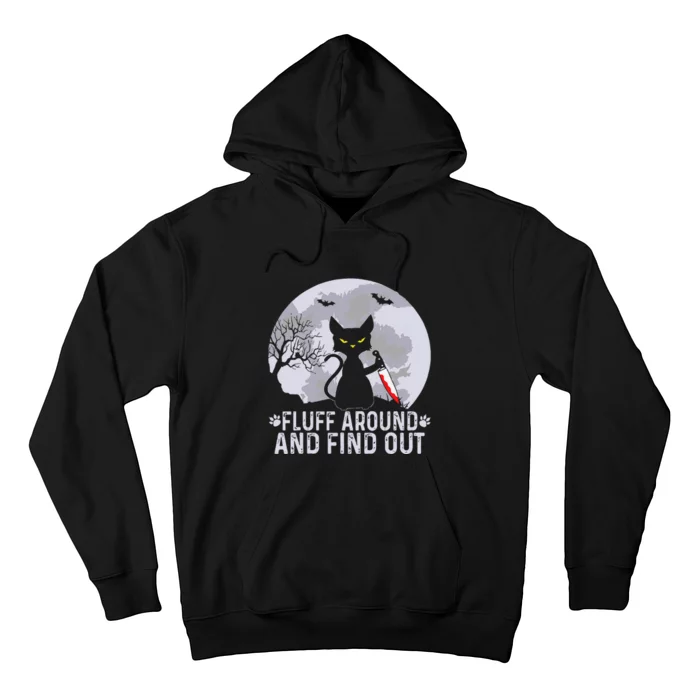 Funny Cat Fluff Around And Find Out Cat Owner Lover Cat Hoodie