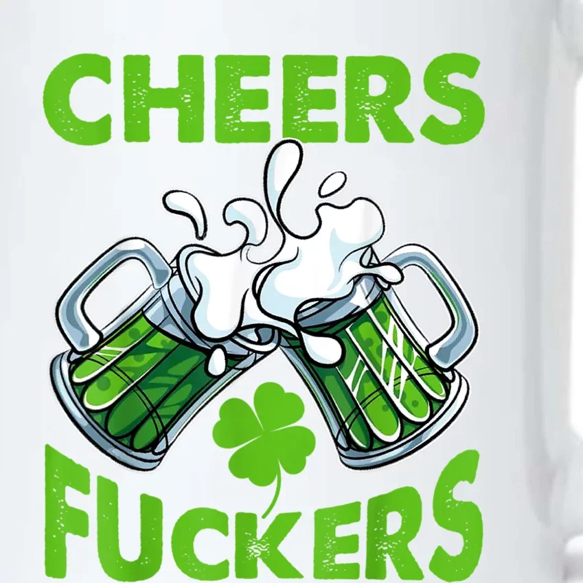 Funny Cheers Fuckers St Patricks Day Beer Mugs Drinking Black Color Changing Mug