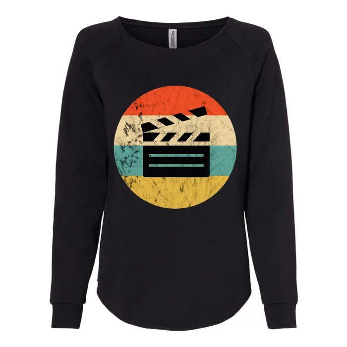 Filmmaker Clapboard Film Director Lover Retro Vintage Sunset Womens California Wash Sweatshirt