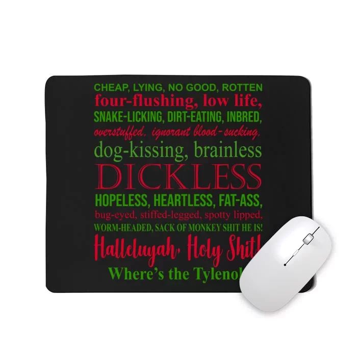 Funny Christmas Family Vacation Movie Quote Mousepad