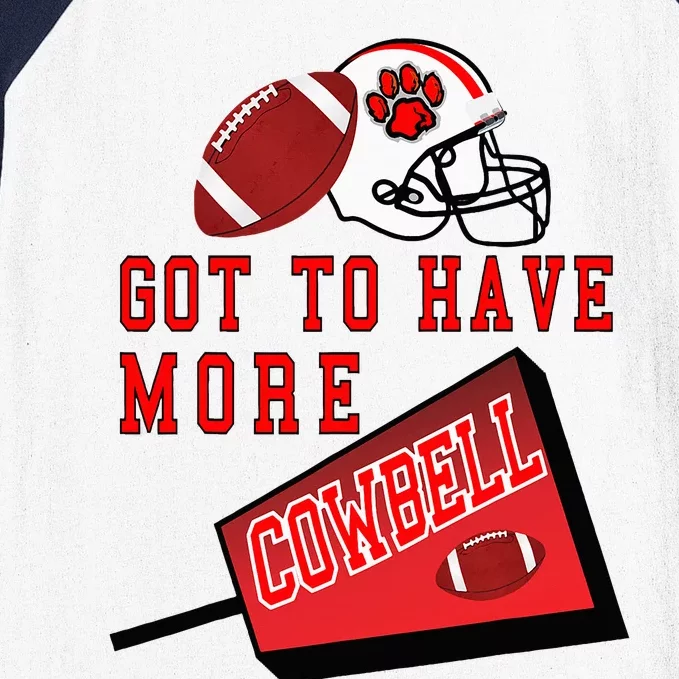 Football Cowbell Baseball Sleeve Shirt