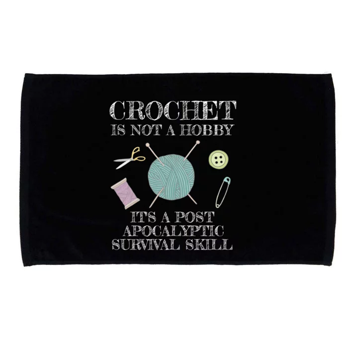 Funny Crochet For Crocheting Lovers Gift Microfiber Hand Towel