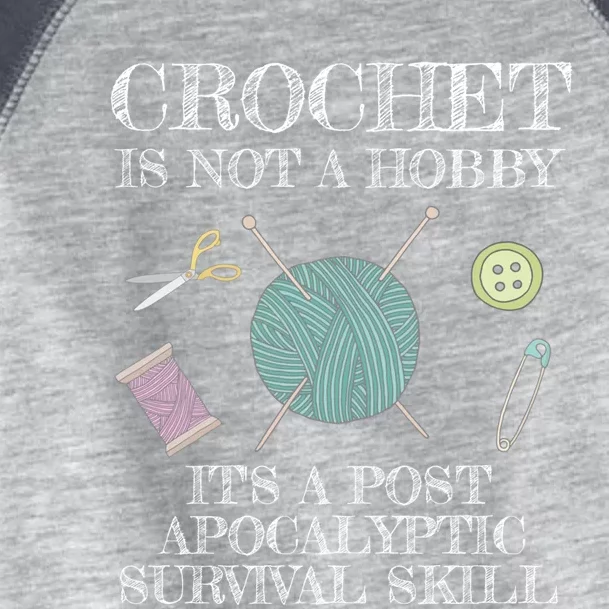 Funny Crochet For Crocheting Lovers Gift Toddler Fine Jersey T-Shirt