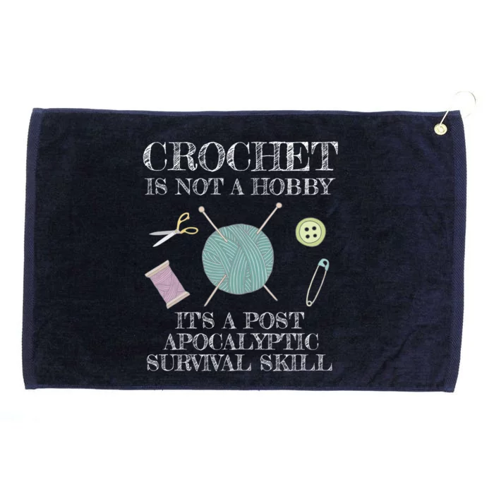 Funny Crochet For Crocheting Lovers Gift Grommeted Golf Towel