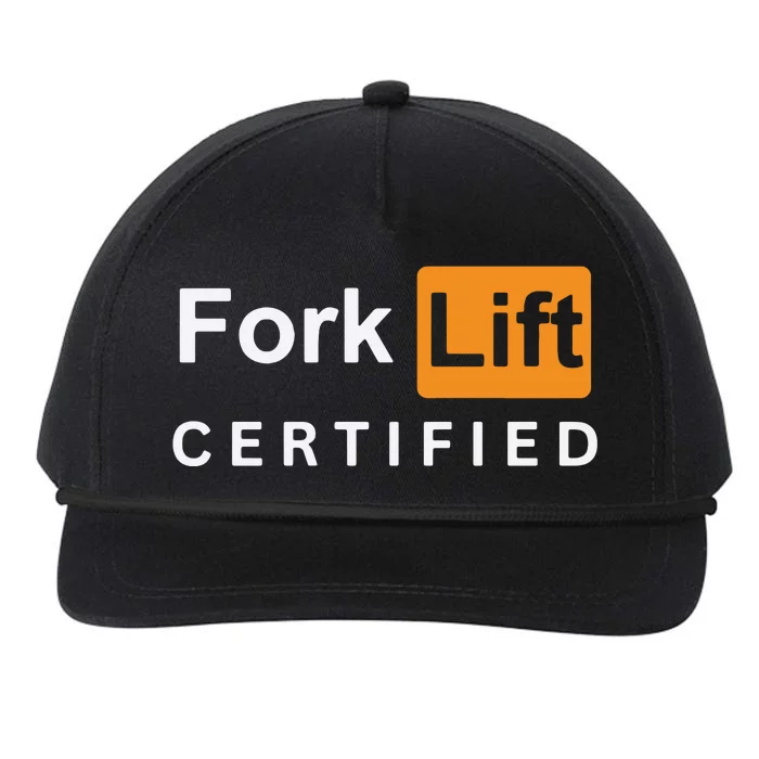 Forklift Certified Snapback Five-Panel Rope Hat