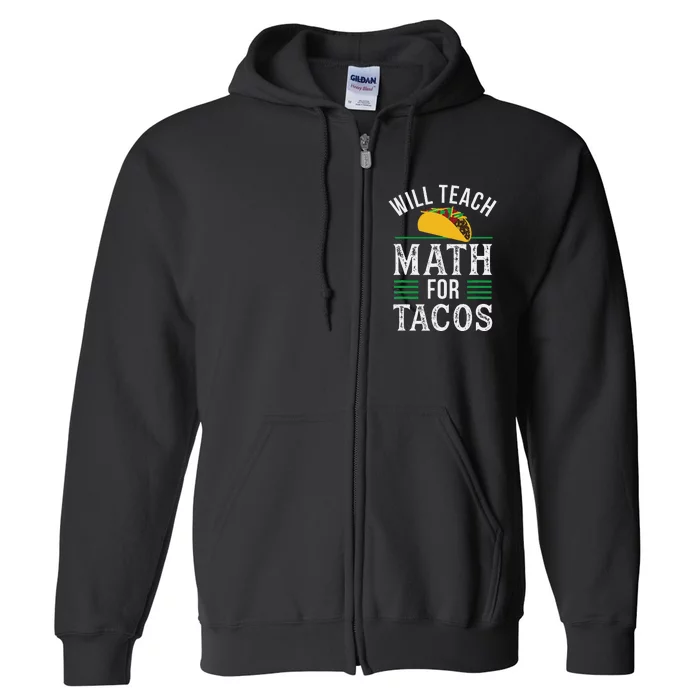 Funny Calculus For Math Teacher Math Joke Humor Full Zip Hoodie