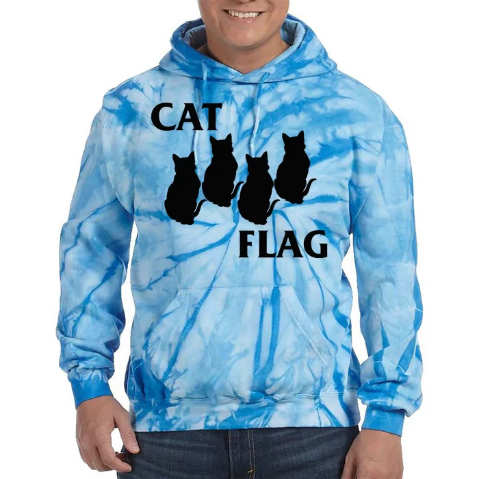 Funny Cat Flag Hardcore Music Parody Tie Dye Hoodie