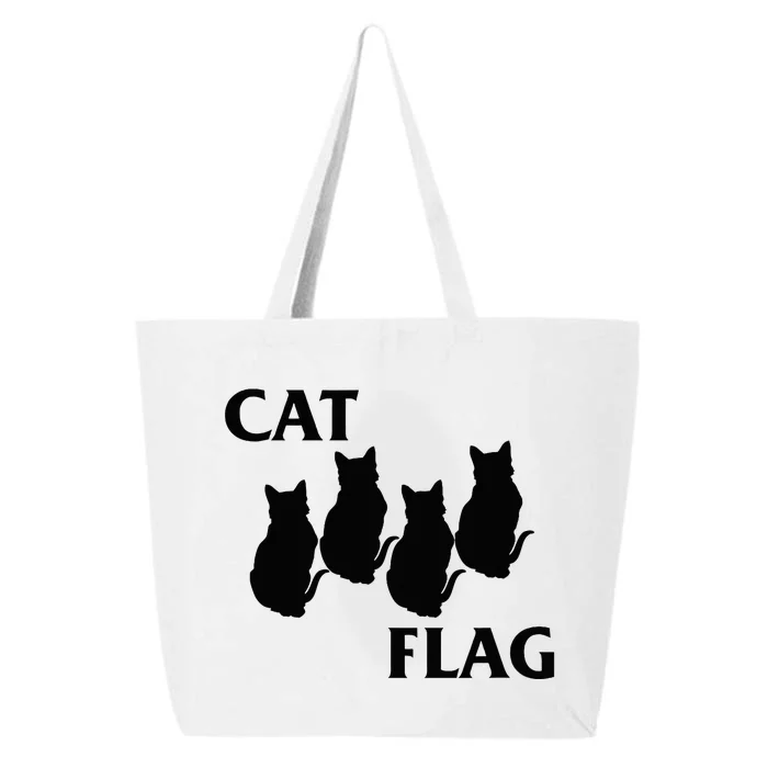 Funny Cat Flag Hardcore Music Parody 25L Jumbo Tote