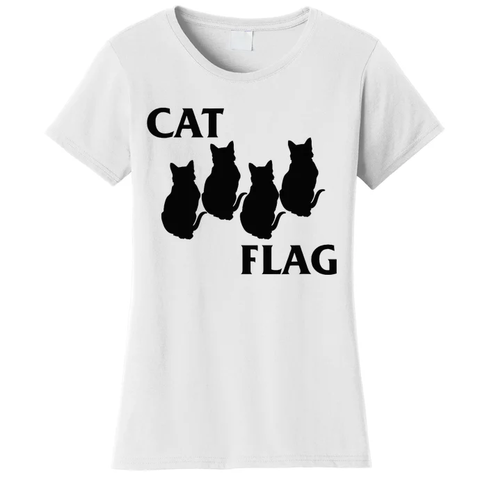 Funny Cat Flag Hardcore Music Parody Women's T-Shirt