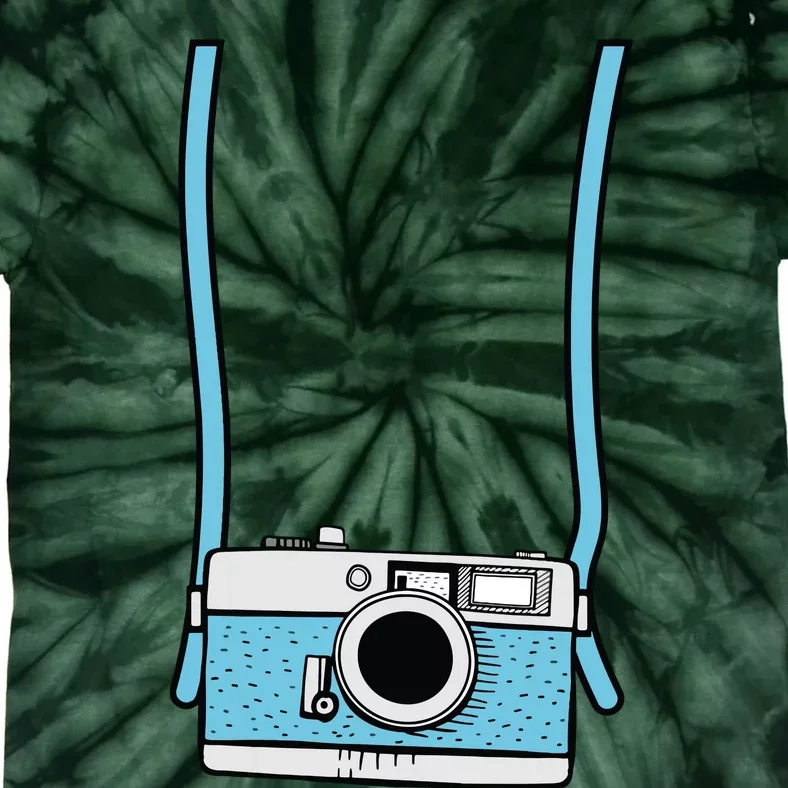 Fake Camera Fake Tourist Fun Vacation Gift Design Idea Tie-Dye T-Shirt