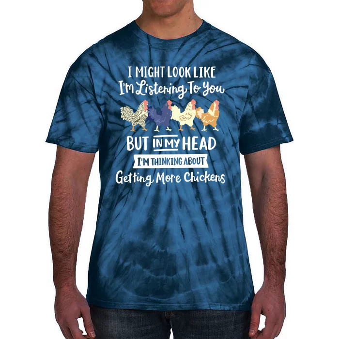 Funny Chicken Farmer Design Women Men Getting A Lot Chickens Tie-Dye T-Shirt