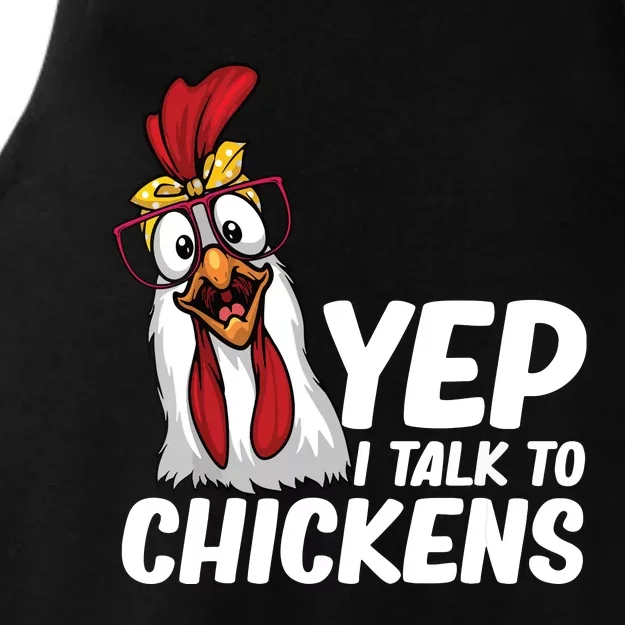 Funny Chicken For Men Women Crazy Chicken Farmer Lovers Ladies Tri-Blend Wicking Tank