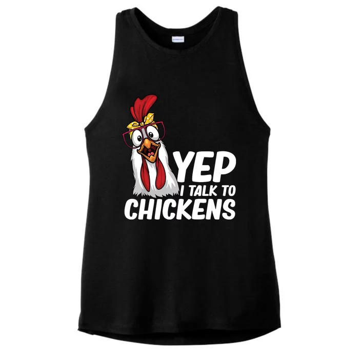 Funny Chicken For Men Women Crazy Chicken Farmer Lovers Ladies Tri-Blend Wicking Tank