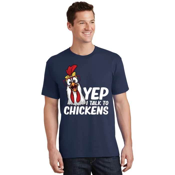 Funny Chicken For Men Women Crazy Chicken Farmer Lovers T-Shirt