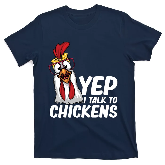 Funny Chicken For Men Women Crazy Chicken Farmer Lovers T-Shirt