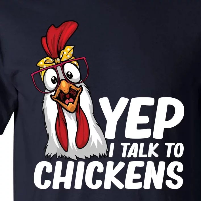 Funny Chicken For Men Women Crazy Chicken Farmer Lovers Tall T-Shirt