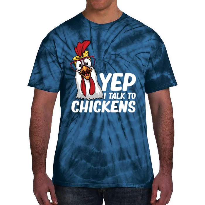 Funny Chicken For Men Women Crazy Chicken Farmer Lovers Tie-Dye T-Shirt