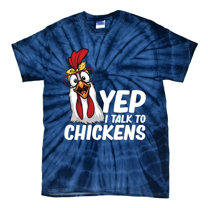 Funny Chicken For Men Women Crazy Chicken Farmer Lovers Tie-Dye T-Shirt