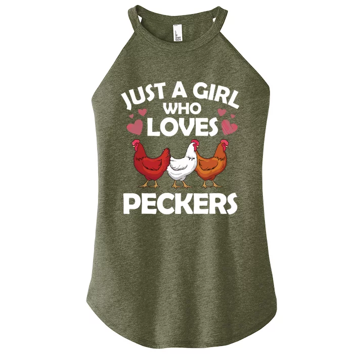 Funny Chicken For Women Chicken Farmer Flock Whisperer Women’s Perfect Tri Rocker Tank