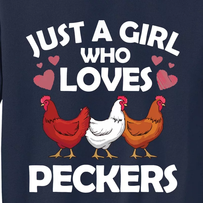 Funny Chicken For Women Chicken Farmer Flock Whisperer Tall Sweatshirt