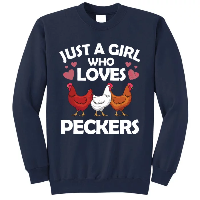 Funny Chicken For Women Chicken Farmer Flock Whisperer Tall Sweatshirt