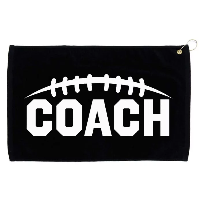 Football Coach Grommeted Golf Towel