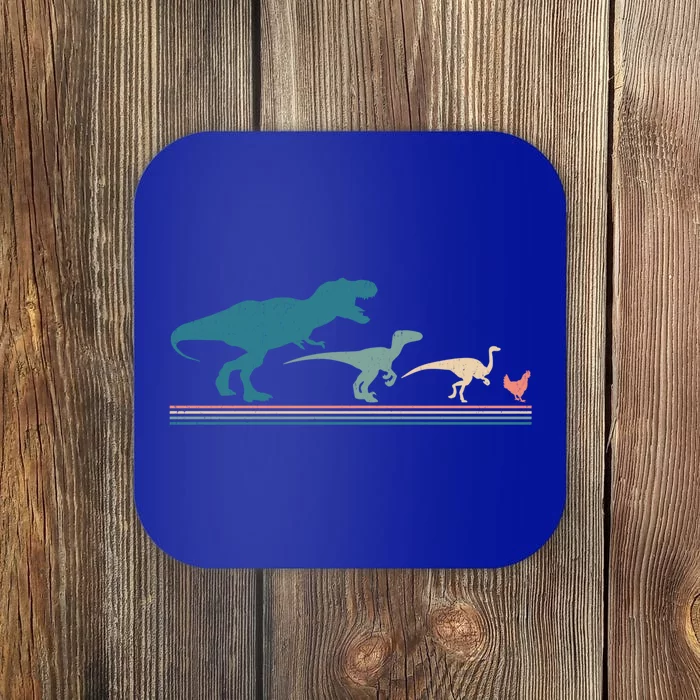 Funny Chicken Funny Gift Dinosaur Evolution Vintage Gift Coaster