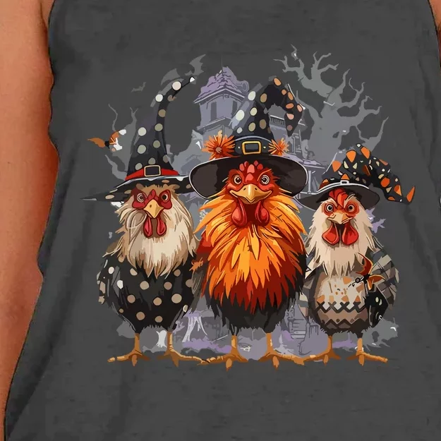 Fall Chicken Women's Knotted Racerback Tank