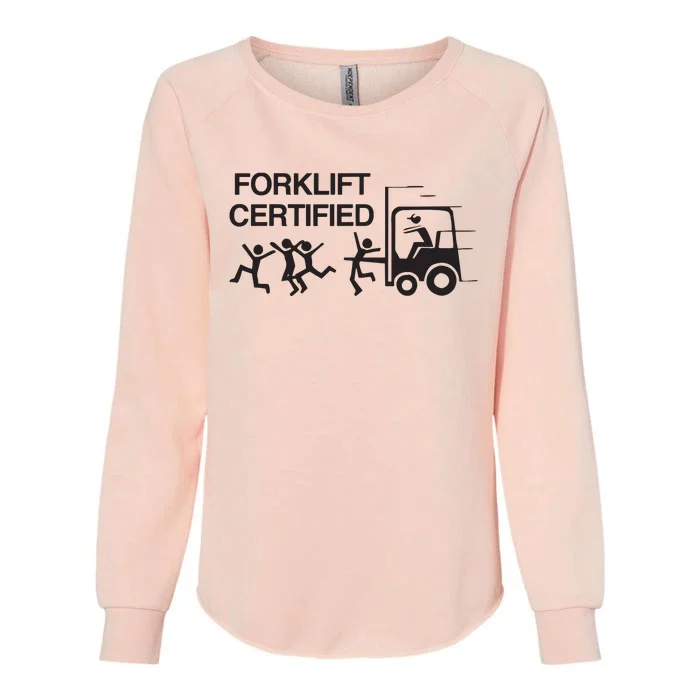 Forklift Certified Womens California Wash Sweatshirt