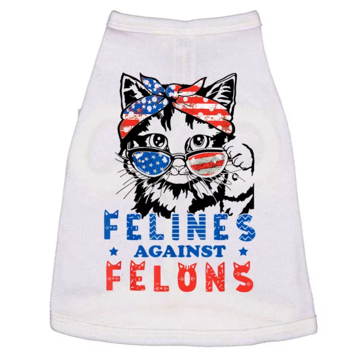 Funny Cat Felines Against Felons Doggie Tank