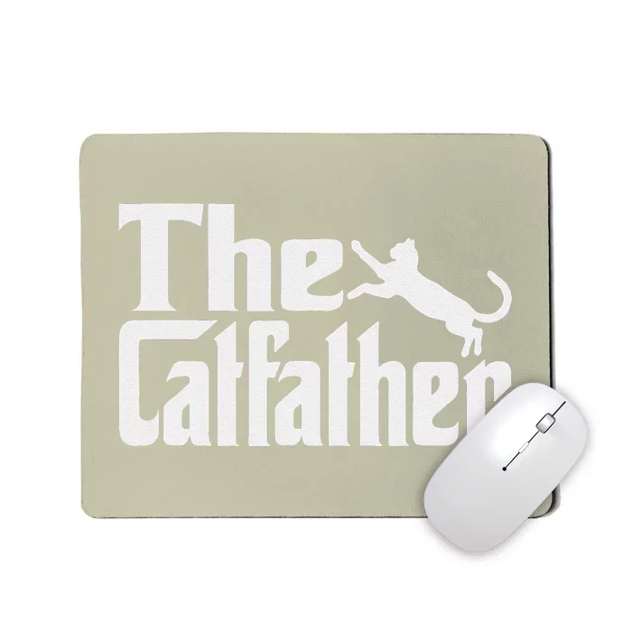 Funny Cat Father Kitty Dad Fathers Day Meow Feline Mousepad