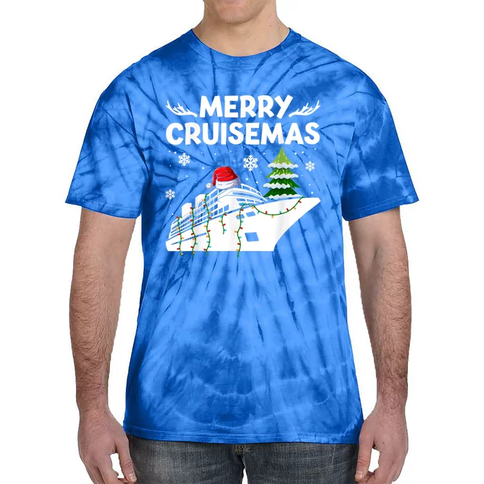 Family Cruise Funny Gift Merry Cruisemas Christmas Vacation Gift Tie-Dye T-Shirt