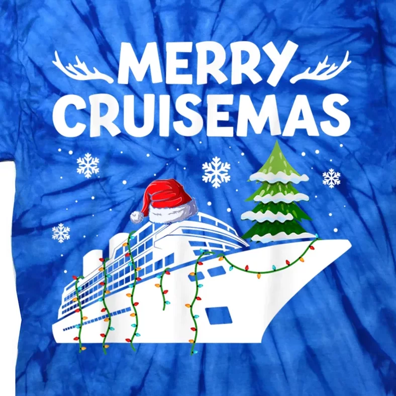 Family Cruise Funny Gift Merry Cruisemas Christmas Vacation Gift Tie-Dye T-Shirt