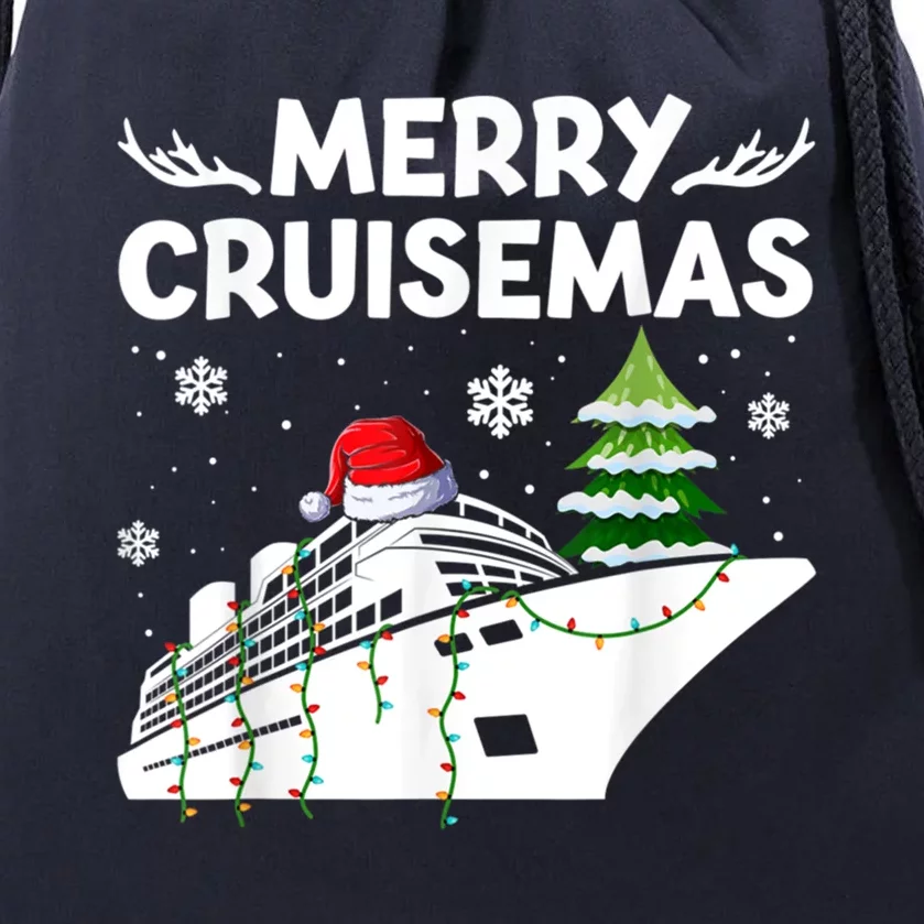 Family Cruise Funny Gift Merry Cruisemas Christmas Vacation Gift Drawstring Bag