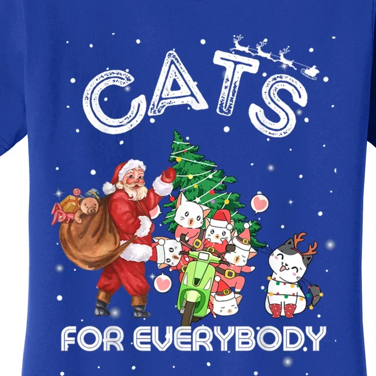 Funny Cats For Everybody Cat Christmas Ugly Sweater Christma Gift Women's T-Shirt