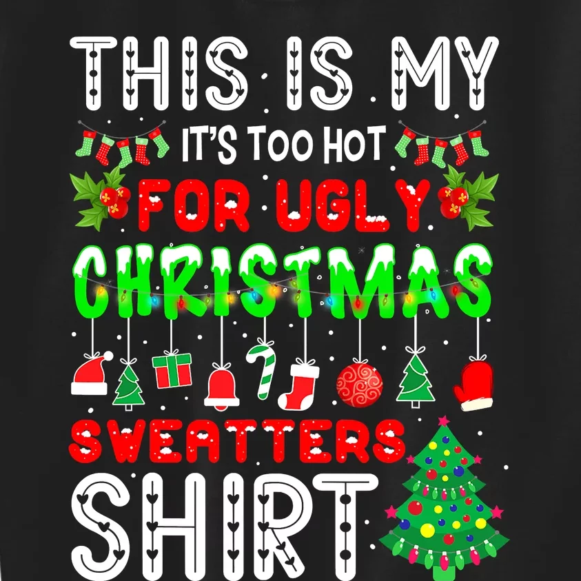 Funny Christmas for Ugly Sweater Party Kids Sweatshirt