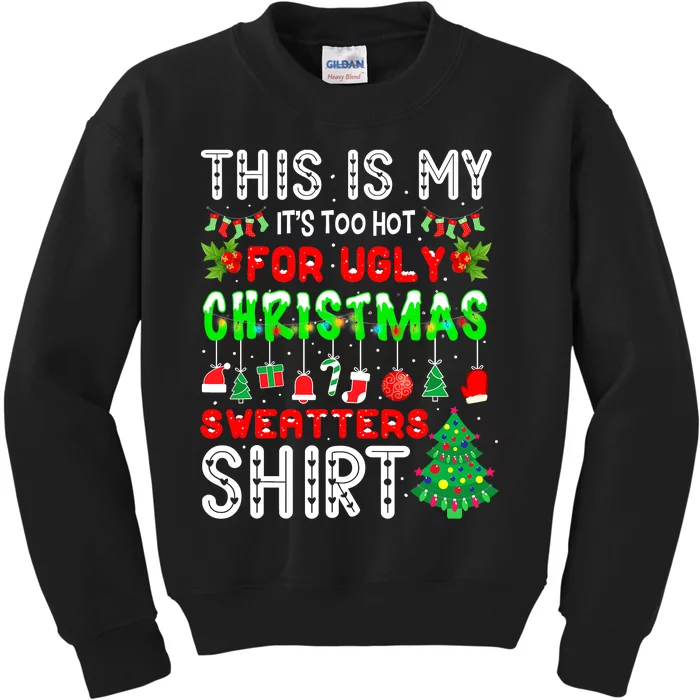 Funny Christmas for Ugly Sweater Party Kids Sweatshirt