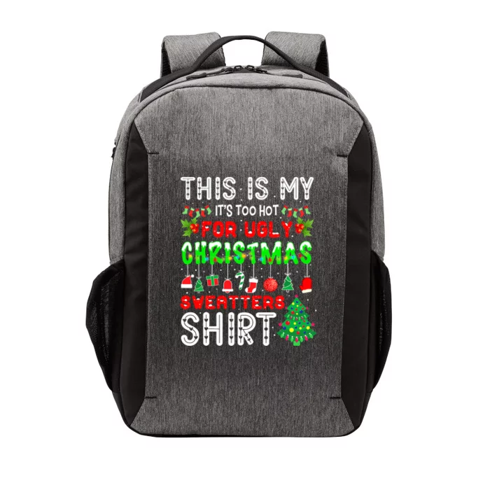 Funny Christmas for Ugly Sweater Party Vector Backpack