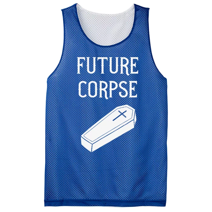 Future Corpse Funny Goth Horror Halloween Mesh Reversible Basketball Jersey Tank