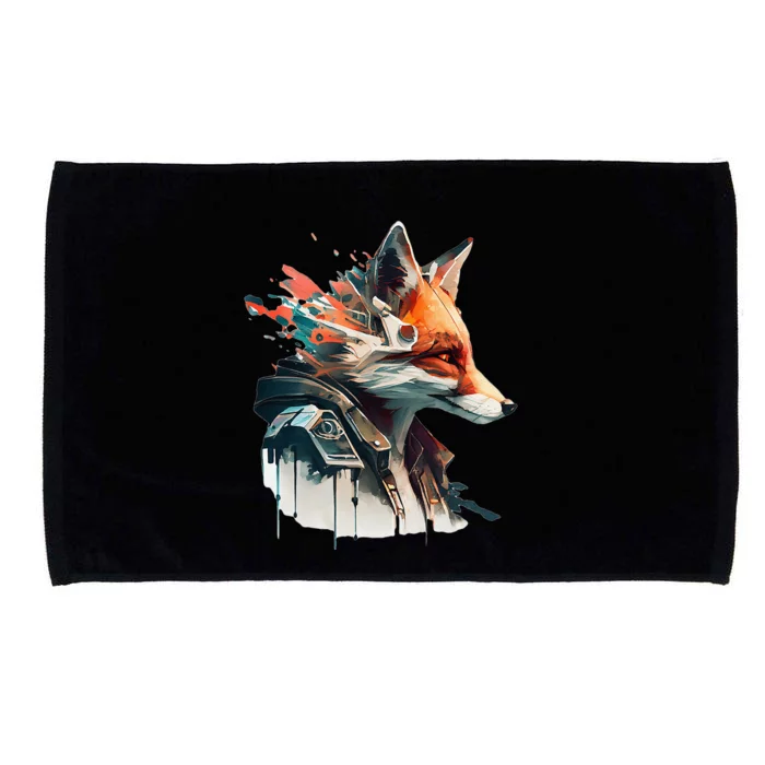 Fox Cunning Foxtail Fur funny animal lover Microfiber Hand Towel