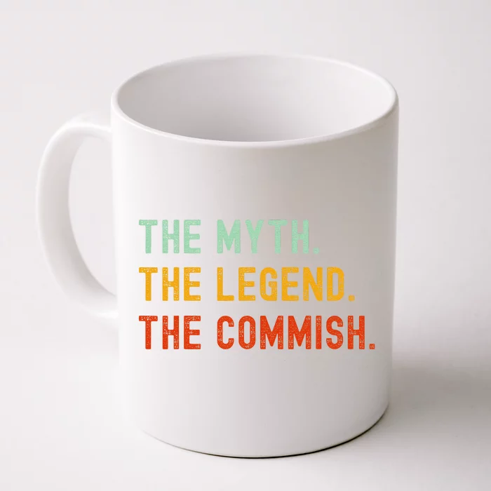 Funny Commish Fantasy Baseball Commissioner Sarcastic Front & Back Coffee Mug