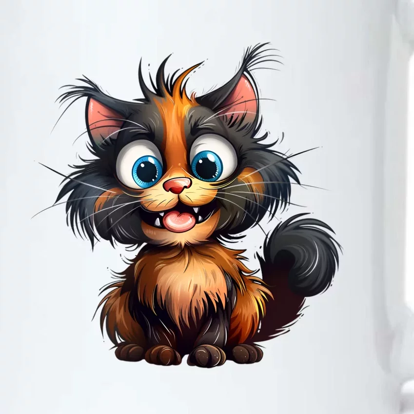 Funny Cat Black Color Changing Mug