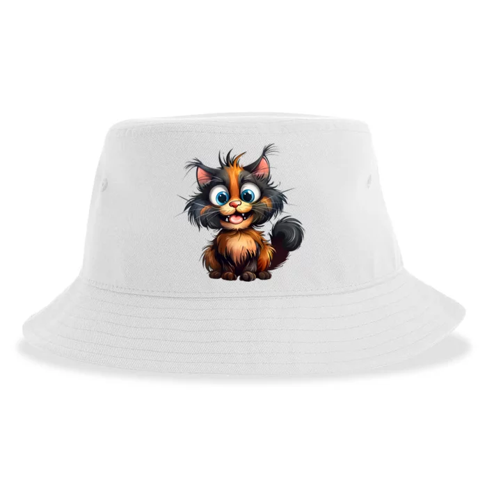 Funny Cat Sustainable Bucket Hat