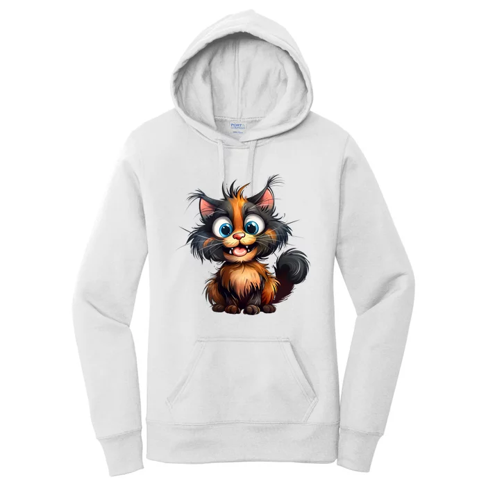 Funny Cat Women's Pullover Hoodie